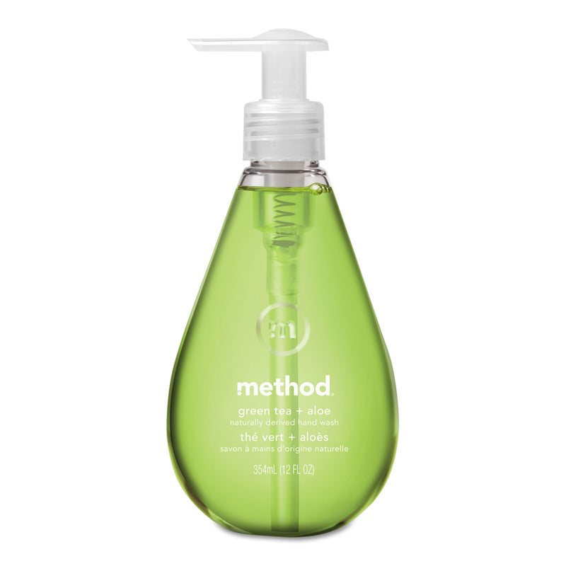 Method Gel Hand Wash, Green Tea + Aloe, 12 Oz Pump Bottle, 6/Carton ...