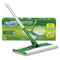 Swiffer Sweeper Dry + Wet Starter Kit, 46"Handle, 10 X 8 Head, Silver/Green, 6/Carton - PGC92815CT