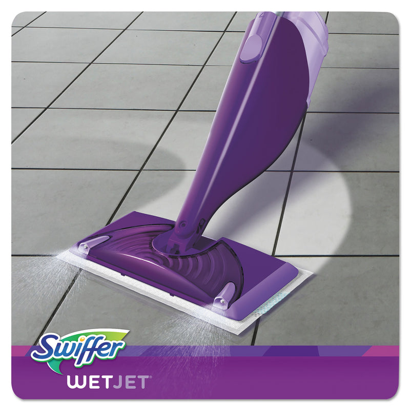 Swiffer Wetjet Mop Starter Kit, 46" Handle, Silver/Purple - PGC92811KT