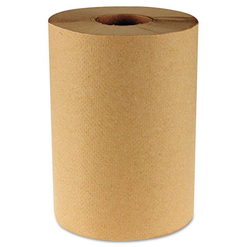 Boardwalk Hardwound Paper Towels, 8" X 350Ft, 1-Ply Natural, 12 Rolls/Carton - BWK6252