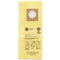 Hoover Hushtone Vacuum Bags, Yellow, 10Pk/Ea - HVRAH10243