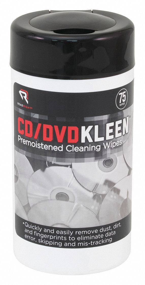 Read Right Cleaning Wipes, Recommended For CD/DVD - REARR1420