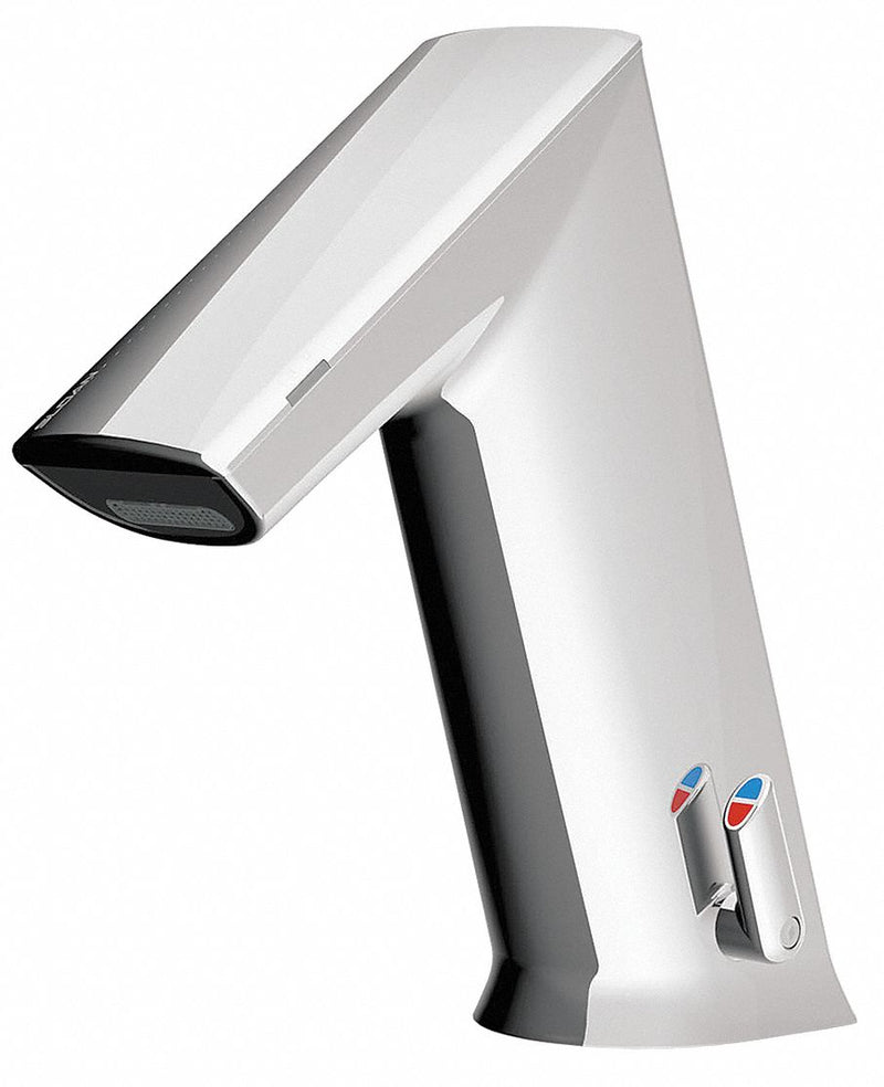 Sloan Chrome, Angled Straight, Bathroom Sink Faucet, Motion Sensor Faucet Activation, 0.5 gpm - EFX200.500.0000
