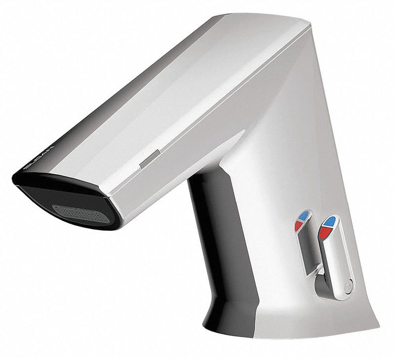 Sloan Chrome, Angled Straight, Bathroom Sink Faucet, Motion Sensor Faucet Activation, 0.5 gpm - EFX300.500.0000