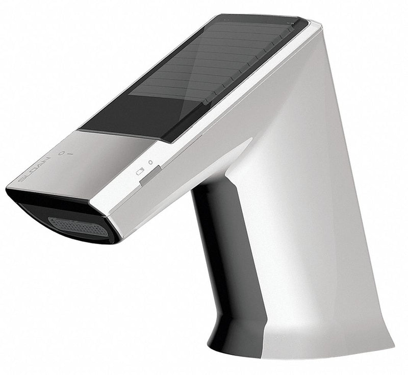 Sloan Chrome, Angled Straight, Bathroom Sink Faucet, Motion Sensor Faucet Activation, 0.5 gpm - EFX375.000.0000