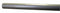 Taymor 72"L x 1"D Bright Shower Rod - 01-PR9600