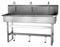 Sani-Lav Stainless Steel Wash Station, With Faucet, Floor Mounting Type, Stainless - 56F1