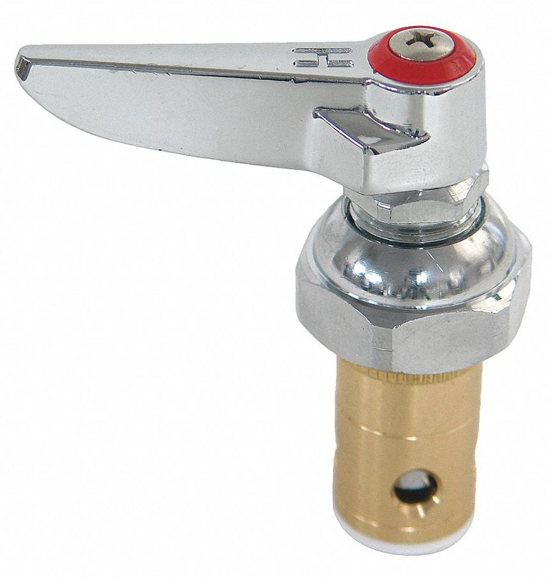 Kissler Handle, Fits Brand T&S Brass, Faucet Handle Type Lever, Finish Chrome, Use With Water Temp. Hot - 50-2063H