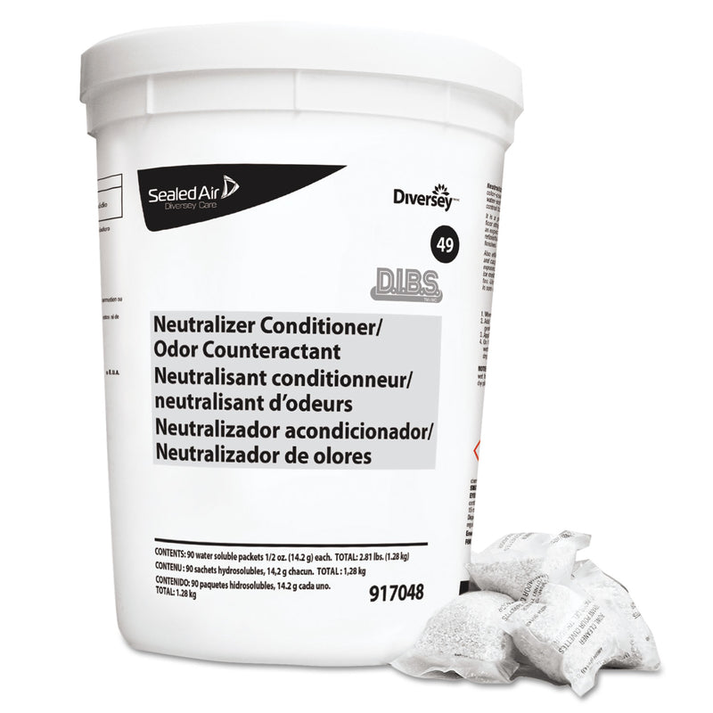 Diversey Floor Conditioner/Odor Counteractant, Powder, 1/2Oz Packet, 90/Tub, 2/Carton - DVO917048