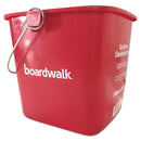 Boardwalk Sanitizing Bucket, 6 Qt, Red, Plastic - BWKKP196RD