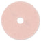 3M Ultra High-Speed Eraser Floor Burnishing Pad 3600, 27" Diameter, Pink, 5/Carton - MMM25863