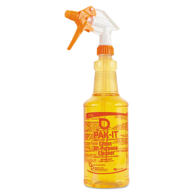 PAK-IT Citrus All-Purpose Cleaner, Citrus Scent, 100 Pak-Its/Tub, 4 ...