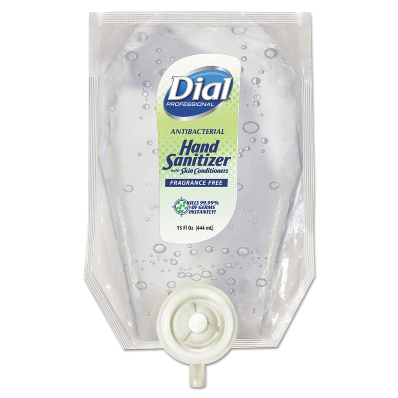 Dial Eco-Smart Gel Hand Sanitizer Refill, Fragrance-Free, 15 Oz Refill, 6/Carton - DIA12258CT