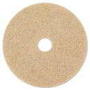 Boardwalk Natural Hog Hair Burnishing Floor Pads, 17" Diameter, 5/Carton - BWK4017NHE