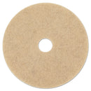 Boardwalk Natural Hog Hair Burnishing Floor Pads, 17" Diameter, 5/Carton - BWK4017NHE