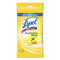 Lysol Disinfecting Wipes, 7 X 8, Lemon, 15 Wipes/Pack, 24 Packs/Carton - RAC93043