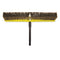 Rubbermaid Heavy Duty Floor Sweep, 24" X 3", Maroon, Polypropylene, 12/Carton - RCP9B17MARDZ