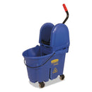 Rubbermaid Wavebrake Bucket/Wringer Combos, 35 Qt, Blue - RCP757888BLU