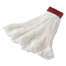 Rubbermaid Super Stitch Rayon Mop Heads, White, Large, 6/Carton - RCPD453WHI