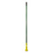 Rubbermaid Gripper Fiberglass Mop Handle, 60", Green/Yellow - RCPH246GRE