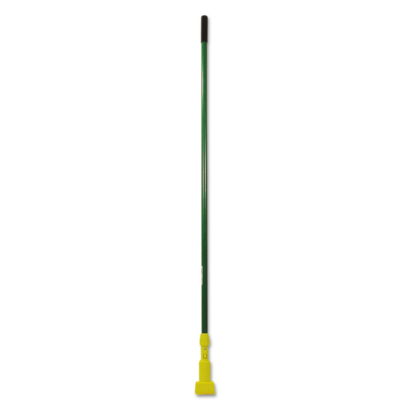 Rubbermaid Gripper Fiberglass Mop Handle, 60", Green/Yellow - RCPH246GRE