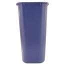Rubbermaid Large Deskside Recycle Container With Symbol, Rectangular, Plastic, 41.25 Qt, Blue - RCP295773BE