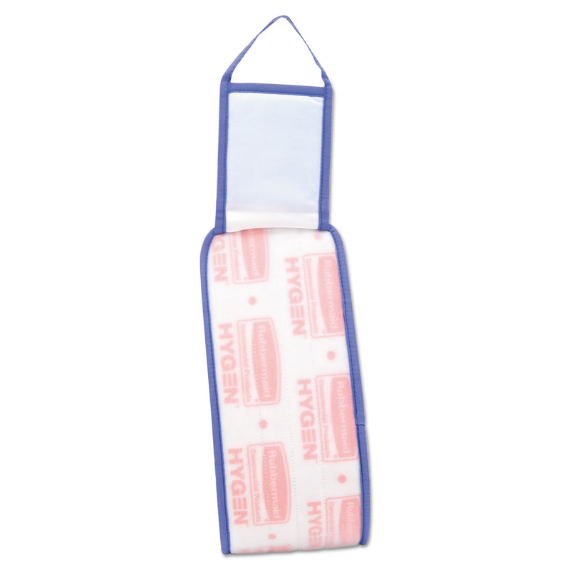 Rubbermaid Hygen Wet Pad W/Scrubber, Nylon/Polyester Microfiber, 18" Long, Blue - RCPQ415BE