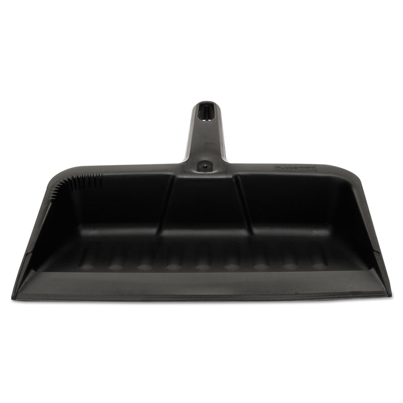 Rubbermaid Heavy-Duty Dustpan, 8 1/4" W, Polypropylene, Charcoal - RCP2005CHA