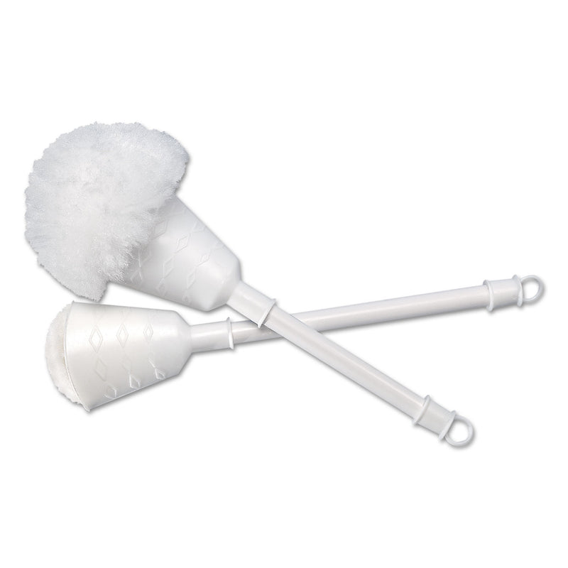 Boardwalk Cone Bowl Mop, 10" Handle, 2" Dia. Head, Plastic, White - BWK00170EA