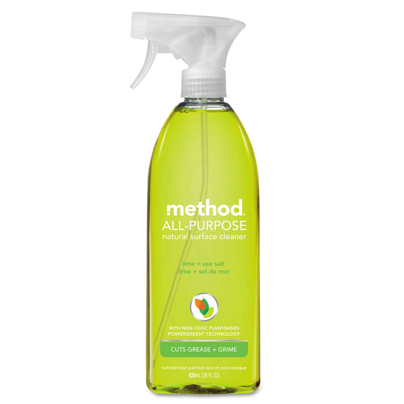 Method All Surface Cleaner, Lime & Sea Salt, 28 Oz Bottle, 8/Carton - MTH01239