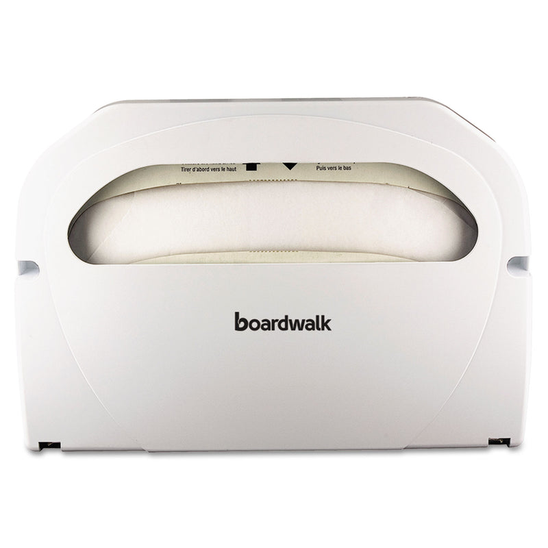 Boardwalk Wall-Mount Toilet Seat Cover Dispenser, Plastic, White, 2/Box - BWKKD100