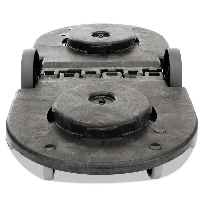 Rubbermaid Tandem Dolly, Two-Container, 300 Lb Capacity, 20.25W X 45D X 8H, Black - RCP264600BLA