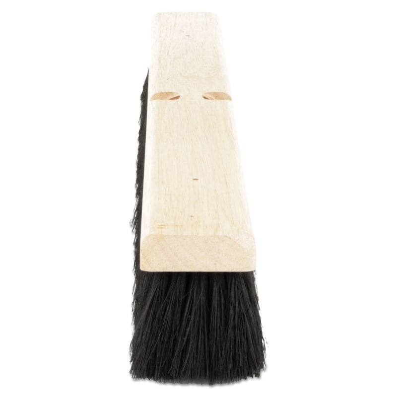 Boardwalk Floor Brush Head, 2 1/2" Black Tampico Fiber, 24" - BWK20224