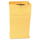 Rubbermaid Zippered Vinyl Cleaning Cart Bag, 24 Gal, , 17.25" X 30.5", Yellow - RCP1966719