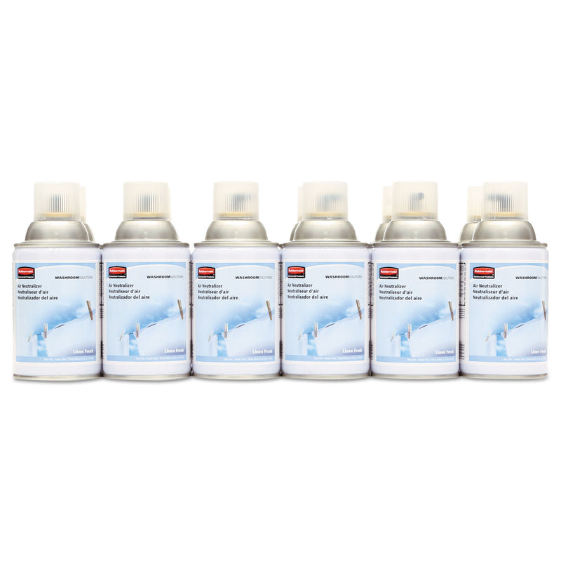 Rubbermaid Tc Standard Aerosol Refill, Linen Fresh, 6 Oz, 12/Carton - RCP4009831