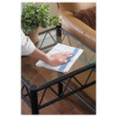 Rubbermaid Hygen Sanitizer Safe Microfiber Cloth, 16 X 19, White/Blue, 288/Carton - RCP1805728