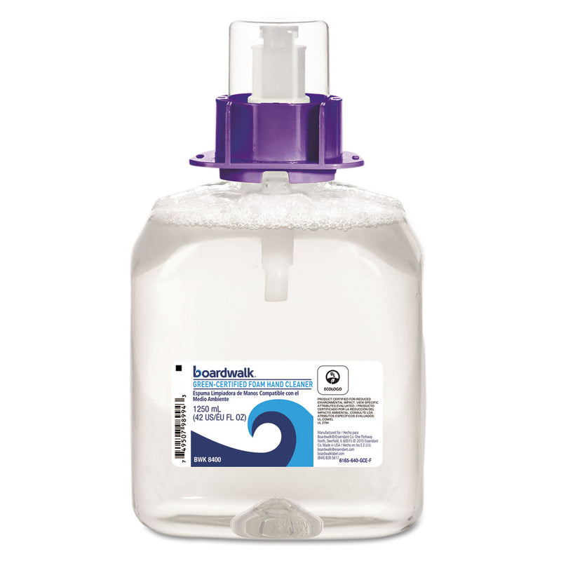 Boardwalk Green Certified Foam Soap, Fragrance Free, 1250 Ml Refill, 4/Carton - BWK8400