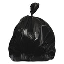 Heritage High-Density Waste Can Liners, 60 Gal, 17 Microns, 38" X 60", Black, 200/Carton - HERZ7660XKR01