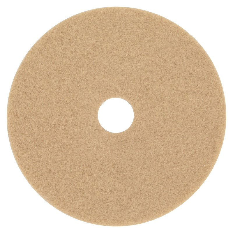 3M Ultra High-Speed Floor Burnishing Pads 3400, 20" Diameter, Tan, 5/Carton - MMM05606