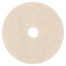 3M Ultra High-Speed Topline Floor Burnishing Pads 3200, 27" Dia., White/Amber, 5/Ct - MMM20259