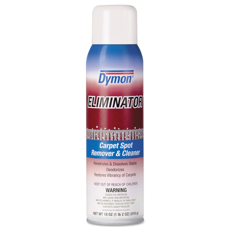 Dymon Eliminator Carpet Spot & Stain Remover, 18Oz, Aerosol, 12/Carton - ITW10620