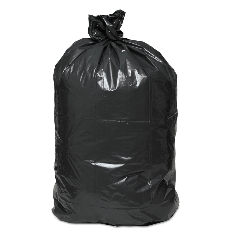Boardwalk Low Density Repro Can Liners, 45 Gal, 1 Mil, 40" X 48", Black, 100/Carton - BWK527