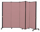 Screenflex Portable Room Divider, Number of Panels 5, 5 ft. 9" Overall Height, 9 ft. 5" Overall Width - HKDL605-DM
