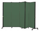Screenflex Portable Room Divider, Number of Panels 5, 5 ft. 9" Overall Height, 9 ft. 5" Overall Width - HKDL605-DN