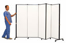 Screenflex Portable Room Divider, Number of Panels 5, 5 ft. 9" Overall Height, 9 ft. 5" Overall Width - HKDL605-DN