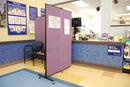 Screenflex Portable Room Divider, Number of Panels 3, 5 ft. 9" Overall Height, 5 ft. 9" Overall Width - HKDL603-VX