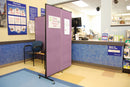 Screenflex Portable Room Divider, Number of Panels 5, 5 ft. 9" Overall Height, 9 ft. 5" Overall Width - HKDL605-DM