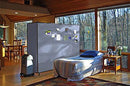Screenflex Portable Room Divider, Number of Panels 5, 5 ft. 9" Overall Height, 9 ft. 5" Overall Width - HKDL605-DN