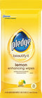 Pledge Furniture Polish Wipes, 12" x 24", White, PK 12 - 624489