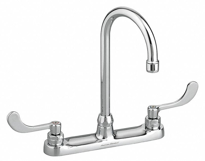 American Standard Chrome, Straight, Kitchen Sink Faucet, Manual Faucet Activation, 1.50 gpm - 6405170.002